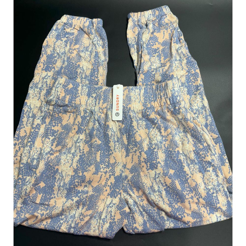 Sundry NWT Soft‎ Blue Python High Waisted Sweatpa… - image 3